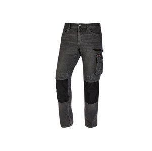 PARKSIDE PERFORMANCE® Pánské džínové pracovní kalhoty (48 (32/32), šedá)
