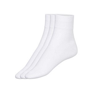 esmara® Dámské ponožky s BIO bavlnou, 3 páry (35/38, bílá)