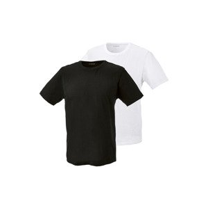 PARKSIDE® Pánské triko, 2 kusy (M (48/50), bílá/černá)