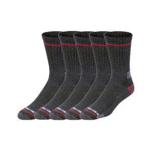 PARKSIDE® Pánské pracovní ponožky, 5 párů (39/42, šedá)