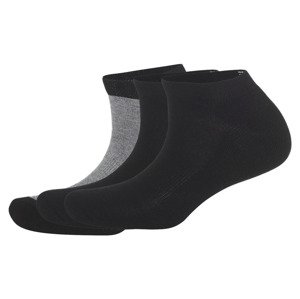 CRIVIT Dámské sportovní ponožky s BIO bavlnou, 3 páry (35/38, černá/šedá)