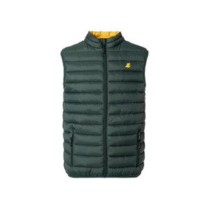 LIVERGY® Pánská prošívaná vesta (XL (56/58), tmavě zelená)