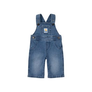 lupilu® Dětské kalhoty s laclem s BIO bavlnou (74, modrá)