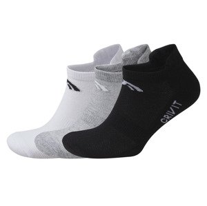 CRIVIT Pánské nízké ponožky, 3 páry (43-44, černá/šedá/bílá)