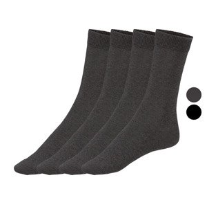 LIVERGY® Pánské ponožky s BIO bavlnou, 4 páry