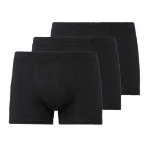 LIVERGY® Pánské boxerky s BIO bavlnou, 3 kusy (4/S, černá)