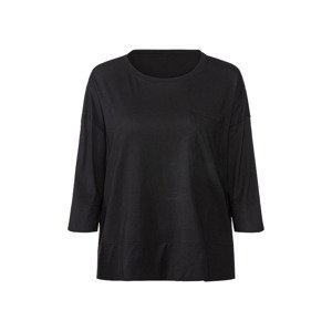 esmara® Dámské triko s 3/4 rukávem (XS (32/34), černá)