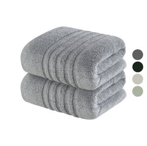 LIVARNO home Froté ručník, 50 x 100 cm, 500 g/m2, 2 kusy