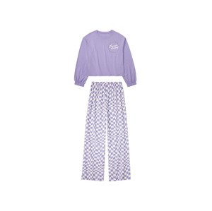 pepperts!® Dívčí pyžamo (134/140, světle fialová / bílá)