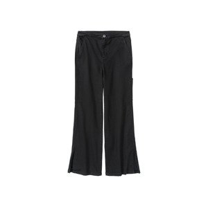 pepperts!® Dívčí džíny "Wide Leg", vysoký pas (146, černá)