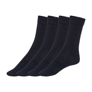esmara® Dámské ponožky s BIO bavlnou, 4 páry (35/38, navy modrá)