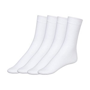 esmara® Dámské ponožky s BIO bavlnou, 4 páry (35/38, bílá)