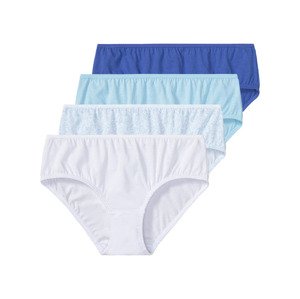 pepperts!® Dívčí kalhotky s BIO bavlnou, 4 kusy (134/140, modrá / světle modrá / bílá)