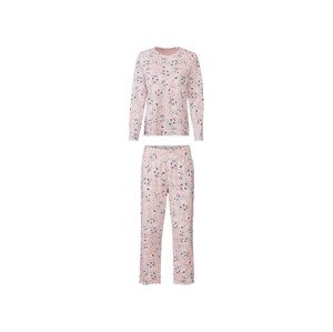 esmara® Dámské pyžamo (XS (32/34), růžová s květinami)