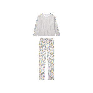 pepperts!® Dívčí pyžamo s BIO bavlnou (158/164, šedá/bílá)