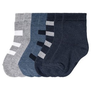 lupilu® Chlapecké nízké ponožky s BIO bavlnou, 7 párů (19/22, šedá / modrá / námořnická modrá )