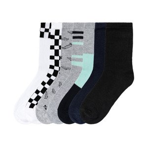 pepperts!® Chlapecké ponožky s BIO bavlnou, 7 párů  (35/38, šedá/modrá/černá/bílá)
