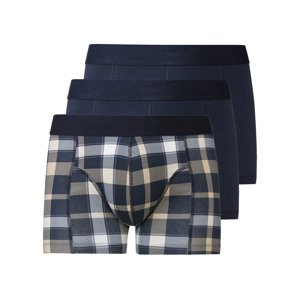 LIVERGY® Pánské boxerky, 3 kusy (7/XL, navy modrá)