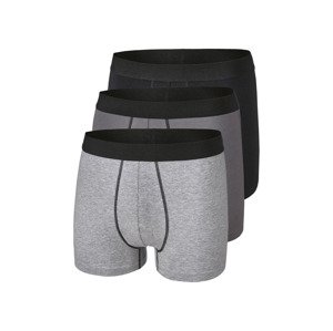 PARKSIDE® Pánské boxerky,  3 kusy (5/M, černá/šedá)