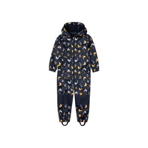 lupilu® Chlapecký softshellový overal s podšívkou (navy modrá vzorovaná, 110/116)