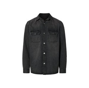 Livergy® Pánská džínová košile (M (39/40), černá)