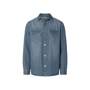 Livergy® Pánská džínová košile (M (39/40), světle modrá)