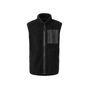 Livergy® Pánská plyšová vesta (M (48/50), černá)