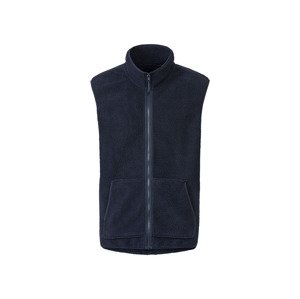 Livergy® Pánská plyšová vesta (XL (56/58), navy modrá)