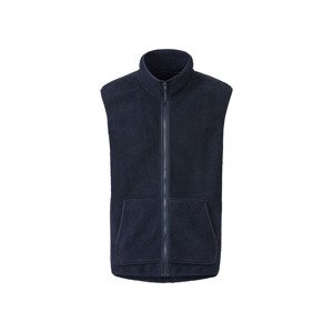 LIVERGY® Pánská plyšová vesta (XL (56/58), navy modrá)