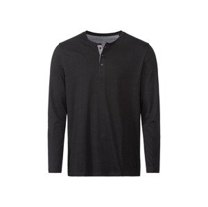 LIVERGY® Pánské triko s dlouhými rukávy (XL (56/58), černá)