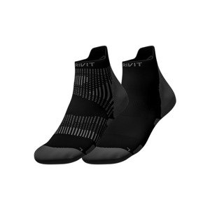 CRIVIT Pánské běžecké ponožky, 2 páry (41/42, černá/šedá)