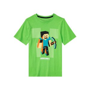 Minecraft Chlapecké triko (122/128, zelená)