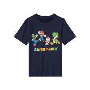 Nintendo Chlapecké triko Super Mario (146/152, navy modrá)