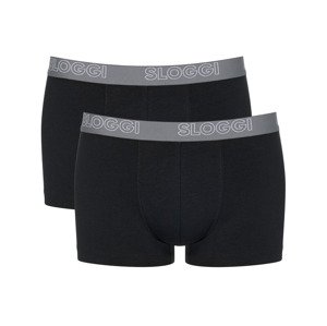 Sloggi Pánské slipy / boxerky „Ready to Go“, 2 kusy (Xl, střih hipster/černá)