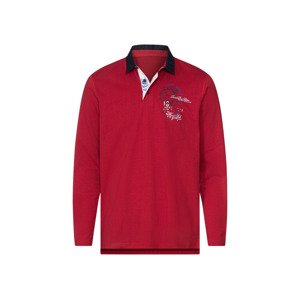 Livergy® Pánské polotriko s dlouhými rukávy (červená, L (52/54))