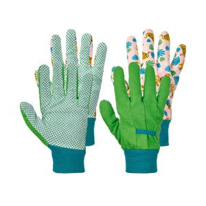 PARKSIDE® Zahradní rukavice, 2 páry (7, tyrkysová/zelená)