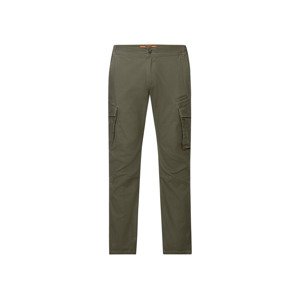 LIVERGY® Pánské cargo kalhoty (52, tmavě zelená)