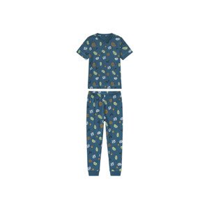 lupilu® Chlapecké pyžamo s BIO bavlnou (98/104, tyrkysová vzorovaná)
