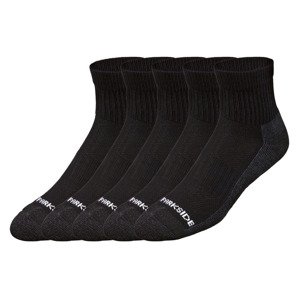 PARKSIDE® Pánské pracovní ponožky, 5 párů (39/42, černá/šedá)