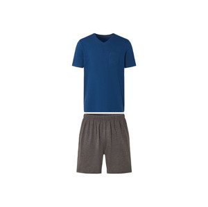 LIVERGY® Pánské pyžamo (XL (56/58), navy modrá / šedá)