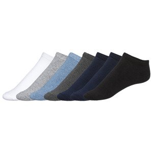 LIVERGY® Pánské nízké ponožky, 7 párů  (39/42, bílá/šedá/modrá/černá)