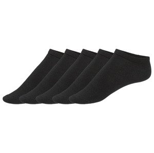 LIVERGY® Pánské nízké ponožky, 5 párů (39/42, černá)