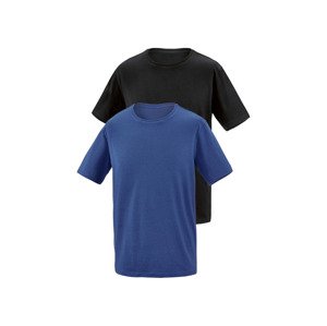 PARKSIDE® Pánské triko, 2 kusy (S (44/46), černá/modrá)