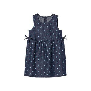 lupilu® Dívčí džínové šaty (104, tmavě modrá)