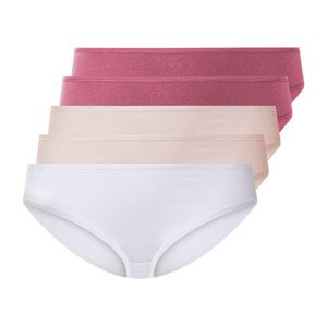 esmara® Dámské kalhotky XXL, 5 kusů (XL (48/50), červená/růžová/bílá)