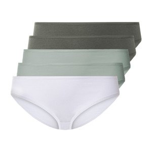esmara® Dámské kalhotky XXL, 5 kusů (XL (48/50), bílá/zelená/mintová)