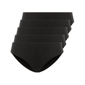 esmara® Dámské kalhotky, 5 kusů (M (40/42), černá)