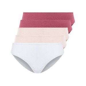 esmara® Dámské kalhotky, 5 kusů (XS (32/34), červená/růžová/bílá)