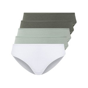 esmara® Dámské kalhotky, 5 kusů (XS (32/34), bílá/zelená/mintová)