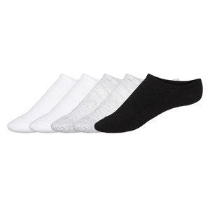 esmara® Dámské nízké ponožky, 5 párů  (35/38, bílá/šedá/černá)